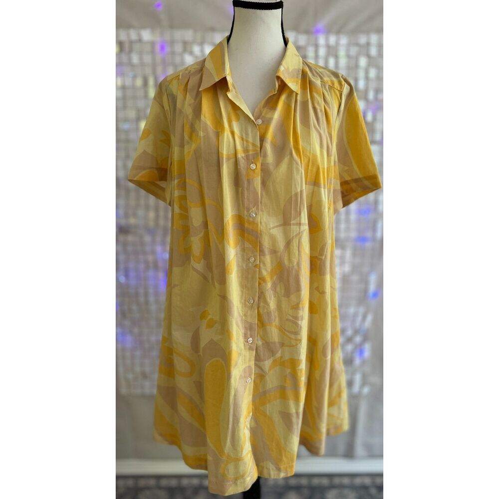 1.State 100% cotton mini shirt dress. Size M.